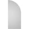 Ekena Millwork Quarter Round Top Left Surface Mount PVC Gable Vent w/ 3-1/2"W x 1"P Standard Frame, 18"W x 40"H GVPQL18X4001SN - alternate 3